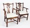 20th Century Chippendale Revival Mahogany Armchairs, Set of 10 3