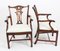 20th Century Chippendale Revival Mahogany Armchairs, Set of 10 4