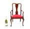 20th Century Queen Anne Revival Mahogany Child's Chair, Image 11