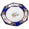 Piatto in porcellana blu cobalto di Sevres Porcelain, XIX secolo, Immagine 1