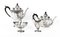 Silver Plated Cased Tea Set from Walker & Hall, Sheffield, 19th Century, Set of 4 3