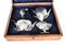 Silver Plated Cased Tea Set from Walker & Hall, Sheffield, 19th Century, Set of 4 2