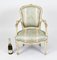 Louis Revival French Painted Armchairs, 19th Century, Set of 2 17