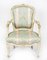 Louis Revival French Painted Armchairs, 19th Century, Set of 2 4