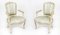 Louis Revival French Painted Armchairs, 19th Century, Set of 2 18