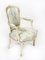 Louis Revival French Painted Armchairs, 19th Century, Set of 2 3