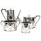 Victorian Silver Plated Four Piece Tea & Coffee Service from Elkington, 19th Century, Set of 4 1
