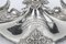 Milieu de Table Victorien en Plaqué Argent en Cristal Taillé de Elkington, 19ème Siècle 4