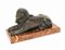 French Bronze Recumbent Sphinxes, 19th Century, Set of 2 3