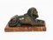 French Bronze Recumbent Sphinxes, 19th Century, Set of 2 9
