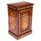 Dutch Freestanding Mahogany Marquetry Bedside Pedestal Cabinet, 19th Century 1