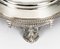 Victorian Silver Plated Clover Cake Stand with Mirrored Top, 19th Century 9