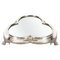 Victorian Silver Plated Clover Cake Stand with Mirrored Top, 19th Century 1