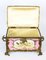 Russian Revival Rose Pink Porcelain Jewellery Casket, 20th Century 8