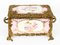 Cofre para joyas de porcelana rosa y rosa renacentista, siglo XX, Imagen 2