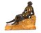 Sujetalibros o esculturas femeninas semidesnudas de bronce, siglo XIX. Juego de 2, Imagen 11