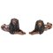 Bronze Lions, 20th Century, Set of 2 1