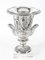 Grand Tour Borghese Silver Plated Bronze Campana Urns, 19th Century, Set of 2, Image 13