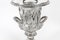 Grand Tour Borghese Silver Plated Bronze Campana Urns, 19th Century, Set of 2 14