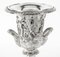 Grand Tour Borghese Silver Plated Bronze Campana Urns, 19th Century, Set of 2 9