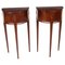 Dutch Mahogany Demilune Console Tables, 19th Century, Set of 2 1