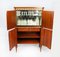 Cocktail Cabinet with Cut Glassware, Mid-20th Century 2