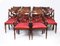 Twin Pillar Dining Table & 12 Dining Chairs by William Tillman, 20th Century, Set of 13 11