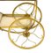 French Modernist Gilded Drinks Serving Trolley, Mid-20th Century 4