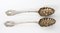 Victorian Silver Plated & Gilt Berry Serving Spoons, 19th Century, Set of 2 2
