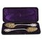 Victorian Silver Plated & Gilt Berry Serving Spoons, 19th Century, Set of 2, Image 1