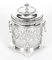 Antique Silver Plate & Cut Glass Drum Biscuit Box, Image 16