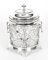 Antique Silver Plate & Cut Glass Drum Biscuit Box, Image 20