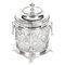Antique Silver Plate & Cut Glass Drum Biscuit Box, Image 1