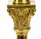 19th Century Victorian Brass Corinthian Column Table Lamps, Set of 2 9