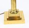 19th Century Victorian Brass Corinthian Column Table Lamps, Set of 2 11