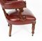 19th Century Victorian Oak Leather Desk Chair, Image 17