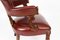 19th Century Victorian Oak Leather Desk Chair 16