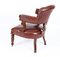 19th Century Victorian Oak Leather Desk Chair 14