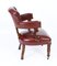 19th Century Victorian Oak Leather Desk Chair 3