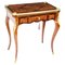 19th Century French Burr Walnut Marquetry Card or Writing Table, Image 1