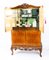 20th Century Burr Walnut Cocktail Drinks Dry Bar Cabinet, Image 2