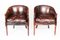 20th Century English Handmade Leather Desk Chairs, Set of 2, Image 2