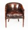 20th Century English Handmade Leather Desk Chairs, Set of 2, Image 4