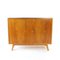 Credenza Mid-Century in quercia e vetro nero, Cecoslovacchia, anni '60, Immagine 9