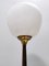 Vintage Italian Opaline Glass, Beech and Brass Floor Lamp with Marble Base 5