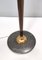 Vintage Italian Opaline Glass, Beech and Brass Floor Lamp with Marble Base 12