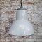 Lámpara colgante holandesa industrial vintage esmaltada en gris de Philips, Imagen 5