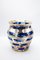 Vintage Vase in Blue Glass and Silver Metal, Image 1