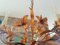 Lámpara de araña floral bañada en oro, años 40, Imagen 18