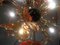 Lampadario Sputnik in vetro di Murano rosso, Immagine 2
